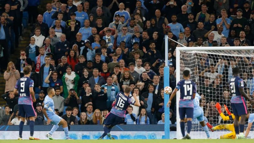 Football: Man City survive Nkunku hat-trick to overwhelm Leipzig 6-3