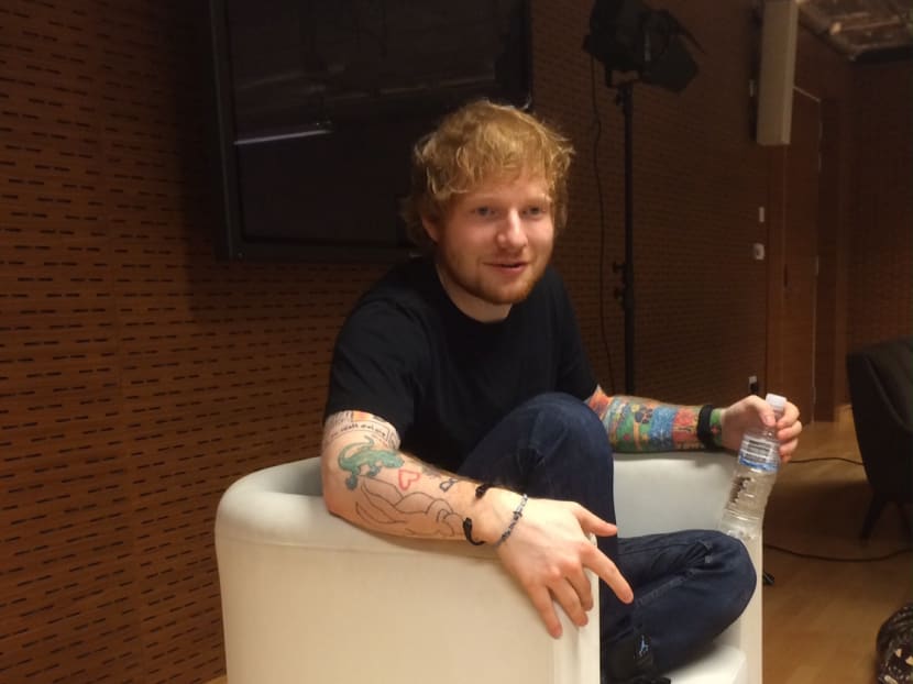 Ed Sheeran performed at the Star Theatre in Singapore.
