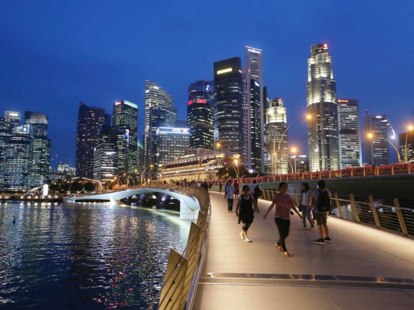 On a quarter-on-quarter seasonally-adjusted annualised basis, the Singapore economy shrank by 4 per cent in the second quarter, a reversal from the 4.1 per cent growth in the first quarter of this year. Photo: Ooi Boon Keong On a quarter-on-quarter seasonally-adjusted annualised basis, the Singapore economy shrank by 4 per cent in the second quarter, a reversal from the 4.1 per cent growth in the first quarter of this year. Photo: Ooi Boon Keong