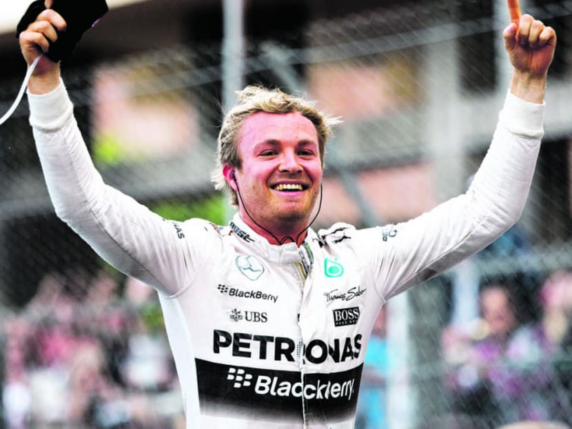 Rosberg’s win propels him back in championship contention. He is now only 10 points adrift of leader Hamilton. Photo: AP