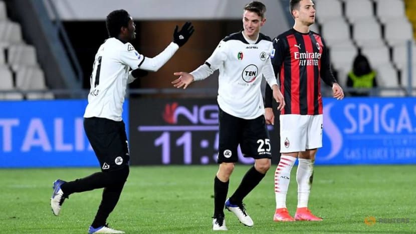 Sensational Spezia earn shock victory over leaders AC Milan Sensational Spezia earn shock victory over leaders AC Milan