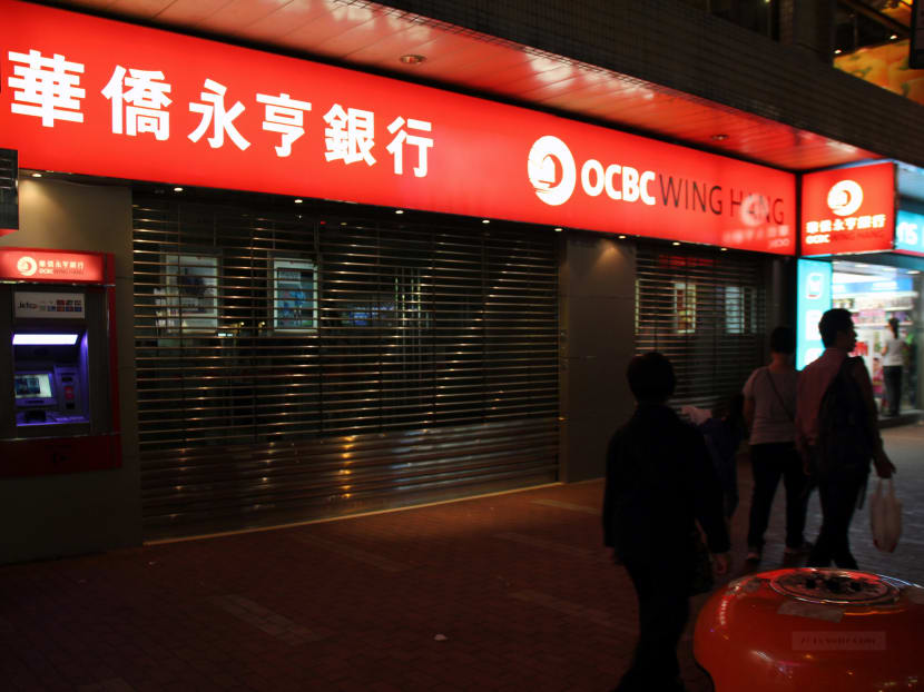 Some branches of OCBC Wing Hang, the Singapore bank's Hong Kong brand, closed early as a result of the protests, a spokesperson said.