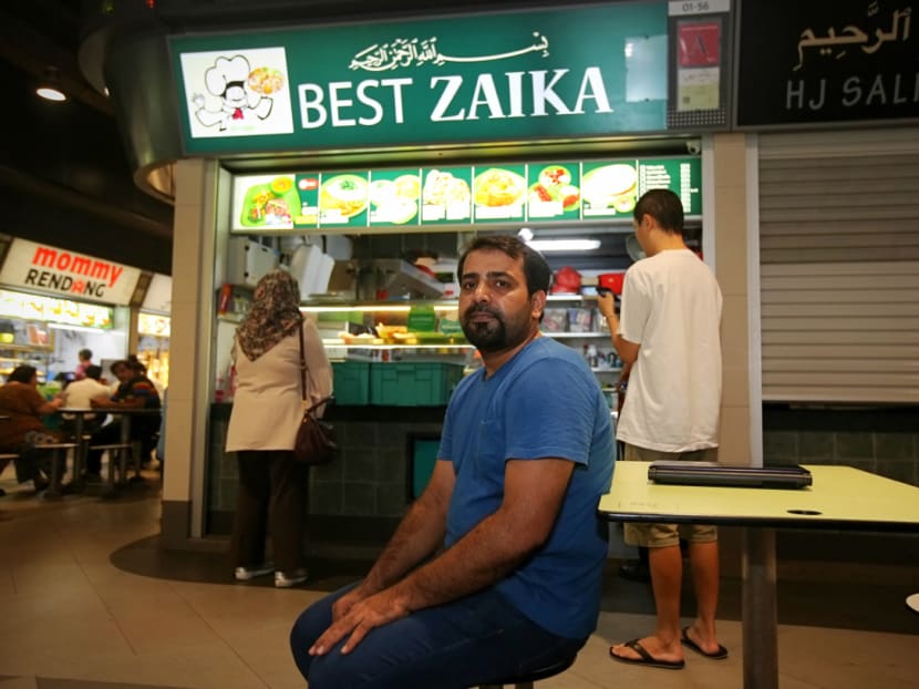 Muhammad Sabir Malik, 40, co-owner of Best Zaika, an Indian food stall at the hawker centre at Our Tampines Hub.