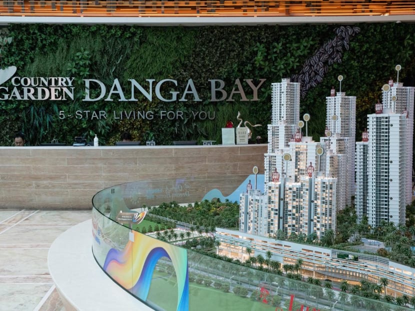 A view of part of the clubhouse at Country Garden Danga Bay condominium development in Johor Bahru on Aug 3, 2022.