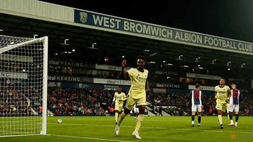 Football: Aubameyang grabs a hat-trick as Arsenal hit West Brom for six Football: Aubameyang grabs a hat-trick as Arsenal hit West Brom for six