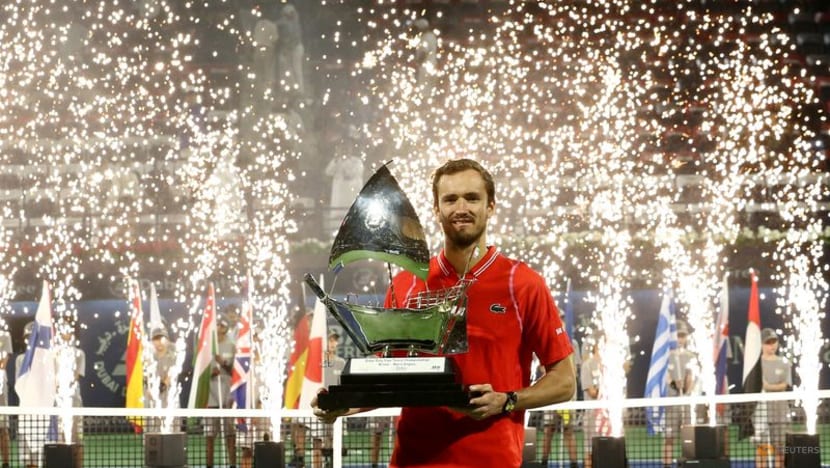 Medvedev beats Rublev in Dubai for hard-court hat-trick Medvedev beats Rublev in Dubai for hard-court hat-trick