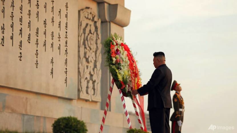 North Korea leader pays respect to Chinese war dead at memorial North Korea leader pays respect to Chinese war dead at memorial