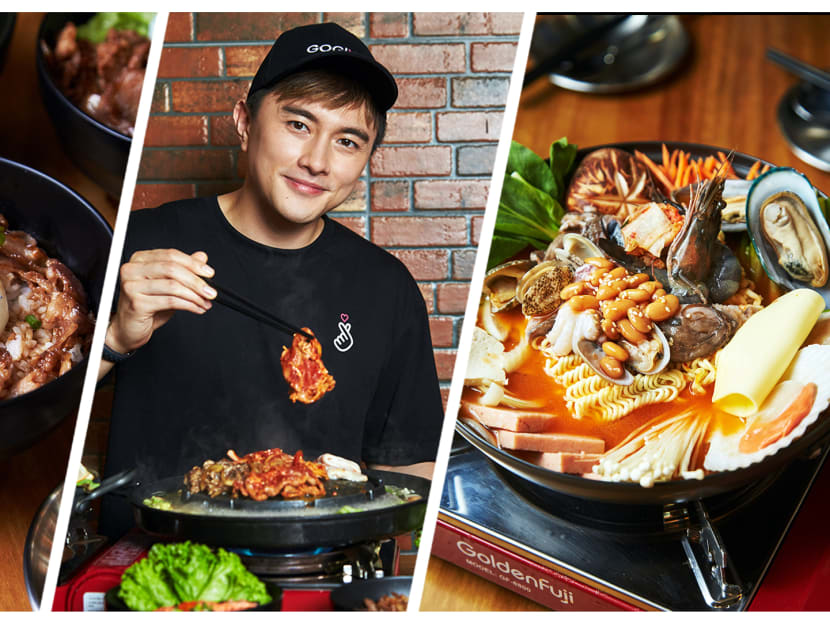 Think Korean BBQ with a mookata twist. Think Korean BBQ with a mookata twist.