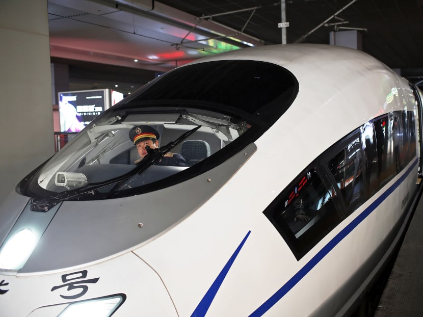 A high-speed train driver prepares to depart from Shanghai Hongqiao railway station in Shanghai. China’s main railway operator,  China Railway Corp (CRC), is demanding CRRC Corp Ltd — the nation’s top railway equipment-maker — slash its prices on the next generation of high-speed trains. Photo: Reuters