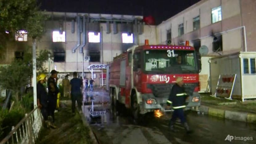 Death toll in fire at Iraqi COVID-19 hospital surpasses 80 Death toll in fire at Iraqi COVID-19 hospital surpasses 80