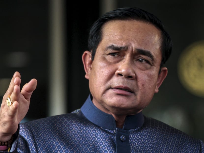 Thailand's Prime Minister Prayuth Chan-ocha answers questions from journalists after a cabinet meeting at Government House in Bangkok, Thailand, August 18, 2015. Photo: Reuters