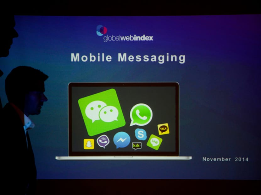 GlobalWebIndex's Head of Trends, Mr Jason Mander, detailing social and mobile networking insights. Photo: GWI
