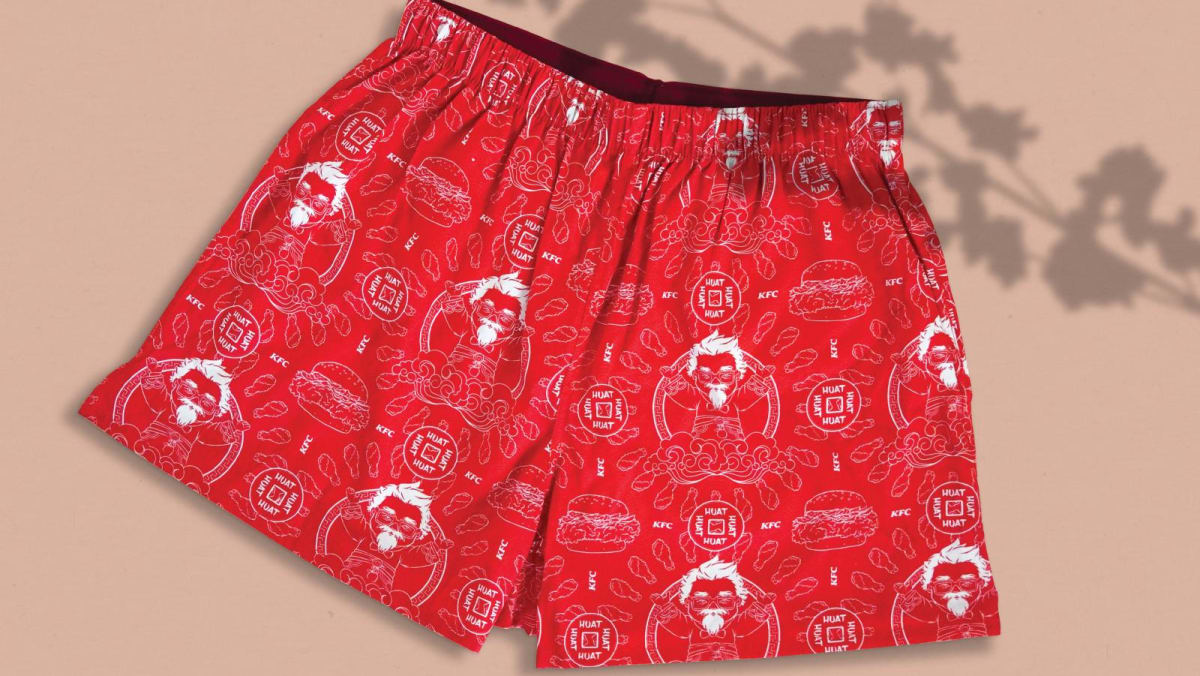 KFC Singapore launching limited-edition printed shorts for Chinese New Year  - CNA Lifestyle