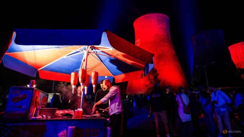 Music and light shows bring new energy to derelict Hungarian power plant