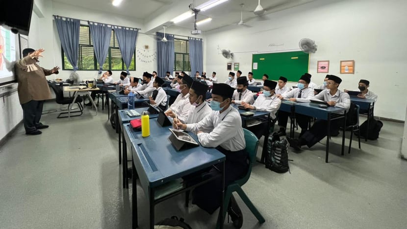 90% pelajar Madrasah Aljunied Al-Islamiah pakai pelitup meski tidak lagi diwajibkan 90% pelajar Madrasah Aljunied Al-Islamiah pakai pelitup meski tidak lagi diwajibkan