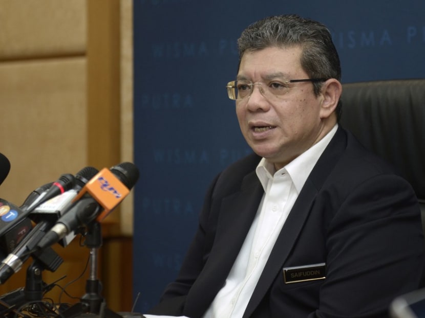 Malaysia's Foreign Minister Saifuddin Abdullah speaks during an interview in Putrajaya, April 22, 2019. Malaysia's Foreign Minister Saifuddin Abdullah speaks during an interview in Putrajaya, April 22, 2019.
