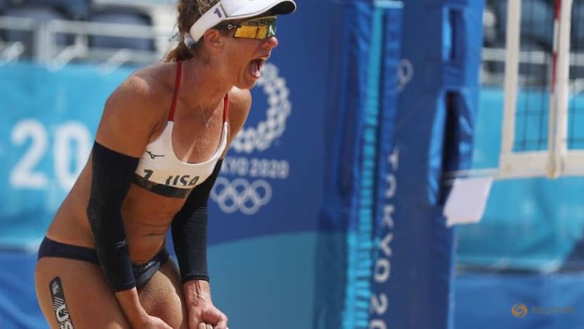 Olympics-Beach volleyball-American Ross becomes last woman standing with past medals
