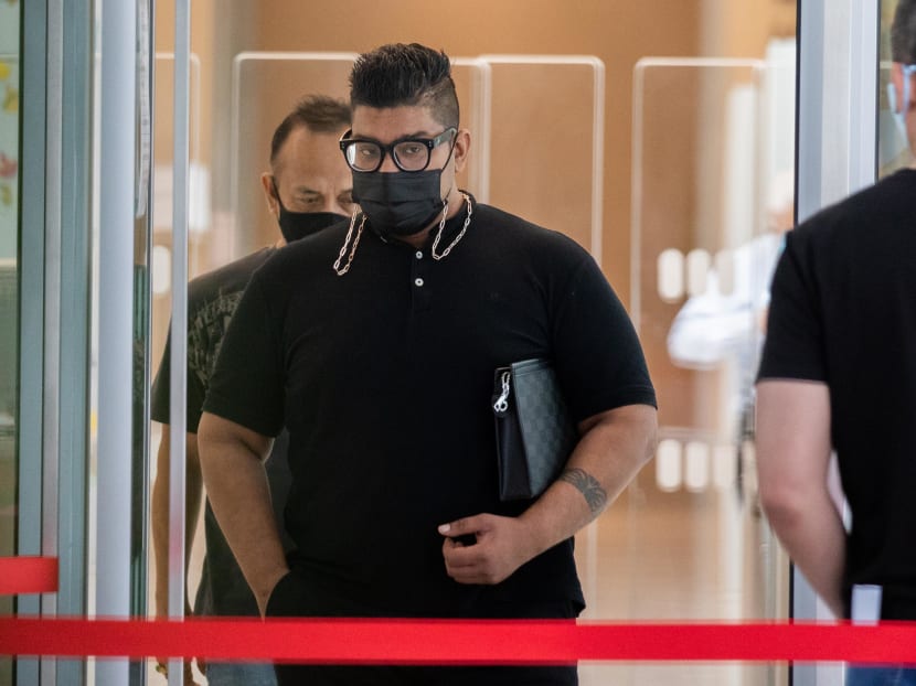 Salem Mohammad Iskandar leaving the State Courts on Oct 28, 2021. Salem Mohammad Iskandar leaving the State Courts on Oct 28, 2021.
