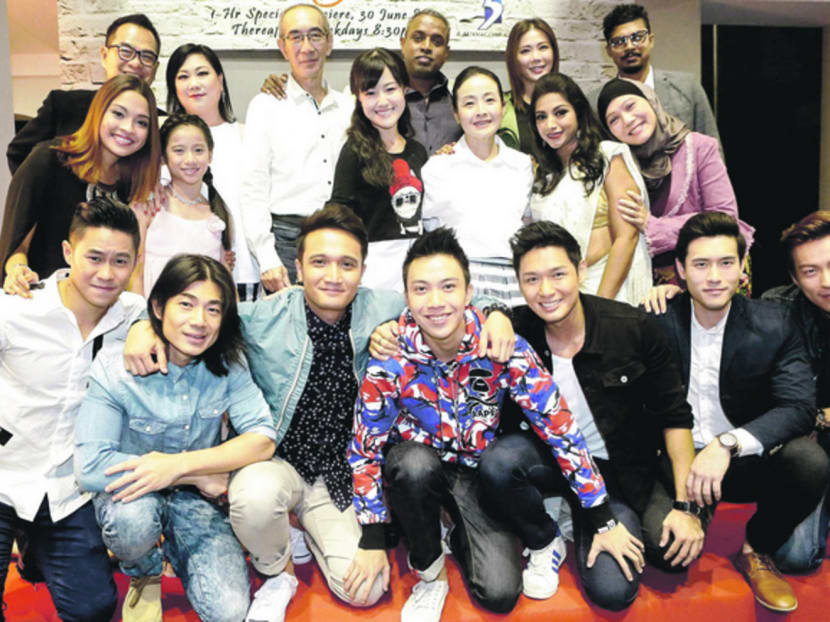 It's all about family: The cast of the new Channel 5 TV drama, Tanglin. Photo: Jason Ho