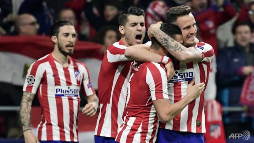 Football: Atletico Madrid beat Liverpool in Champions League last 16, first leg Football: Atletico Madrid beat Liverpool in Champions League last 16, first leg