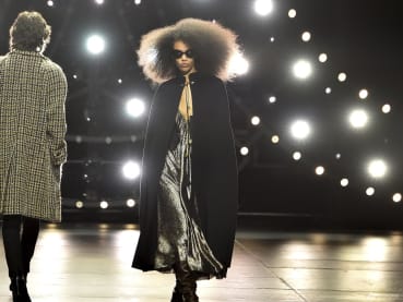 Celine brings rock music element into Hollywood fashion show
