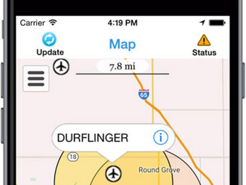 The FAA is testing a smartphone app that shows drone users where it is safe to fly. Photo: Bloomberg