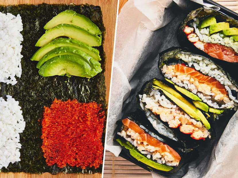 Easier to make than the traditional sushi roll — just fold away.