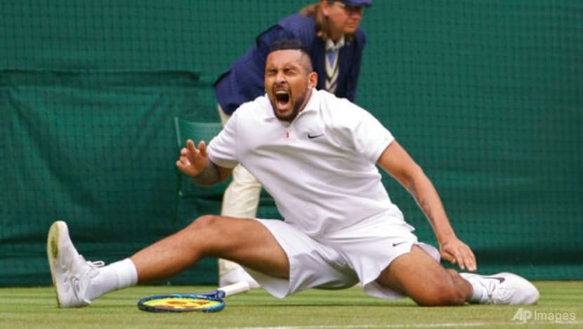Tennis: Kyrgios wins shootout with Humbert to reach round two Tennis: Kyrgios wins shootout with Humbert to reach round two