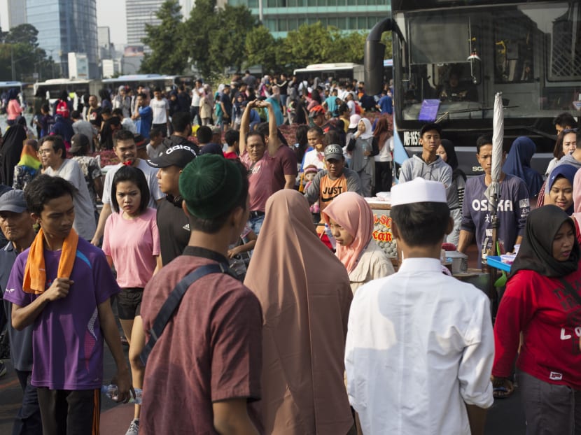 A typical Car-Free Day in Jakarta, which closes off the capital’s main roads, will see hordes of residents flocking to the streets. A typical Car-Free Day in Jakarta, which closes off the capital’s main roads, will see hordes of residents flocking to the streets.