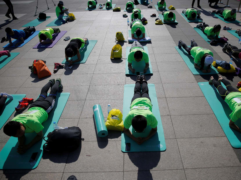 Planking, the big fitness fad for 2017. Reuters file photo