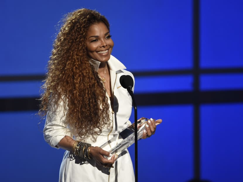 Janet Jackson accepts the Ultimate Icon: Music Dance Visual Award at the BET Awards at the Microsoft Theatre in Los Angeles, on June 28, 2015. Photo: AP
