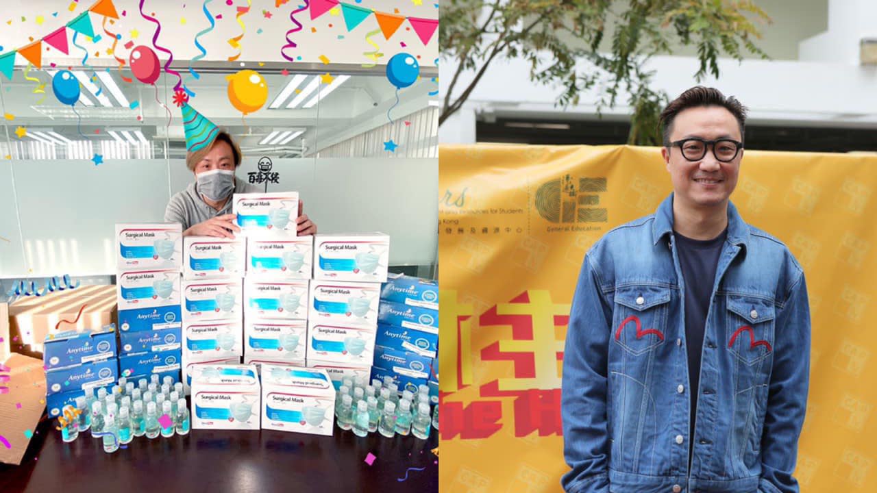 Ronald Cheng Receives Birthday 'Cake' Made Of Anti-COVID-19 Products