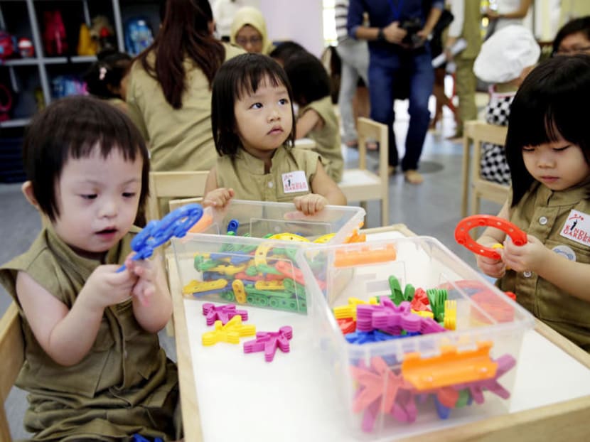 Children learning at Kindle Garden, Singapore’s first inclusive preschool. Our reader says Singapore still has a long way to go in embracing inclusion fully.