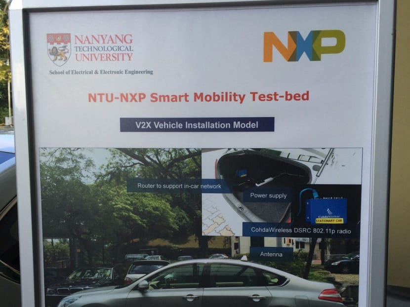 NTU tests driverless cars that ‘talk’ to other vehicles