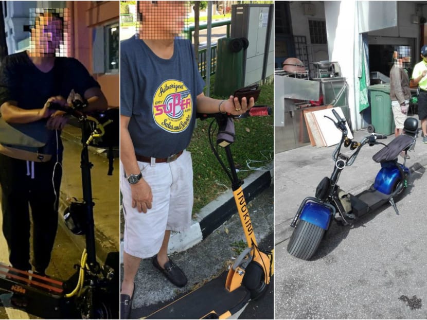 Under the Road Traffic Act, it is illegal to ride personal mobility devices on the roads, including expressways. Photos: LTA Under the Road Traffic Act, it is illegal to ride personal mobility devices on the roads, including expressways. Photos: LTA