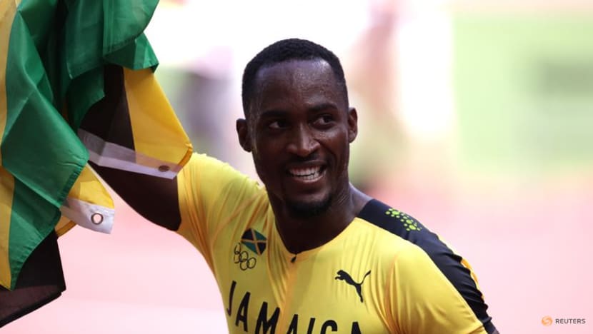 Olympics-Athletics-Jamaican Parchment wins men's 110m hurdles gold in Tokyo Olympics-Athletics-Jamaican Parchment wins men's 110m hurdles gold in Tokyo