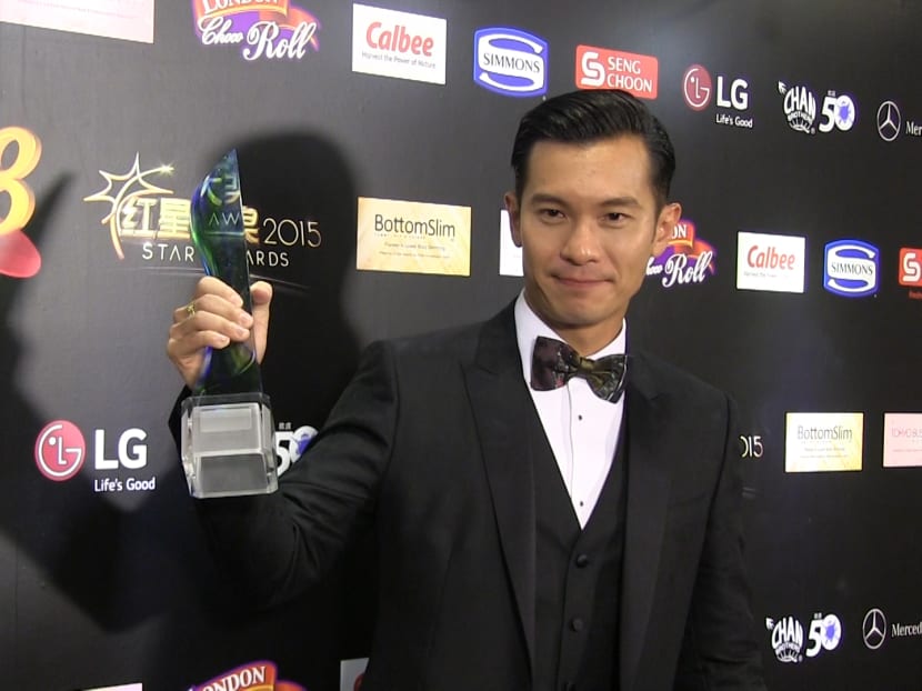 Shaun Chen and Rebecca Lim win the Best Actor and Actress awards at the 2015 Star Awards 
