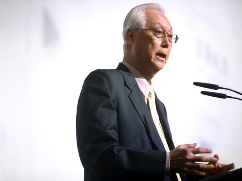 ESM Goh Chok Tong speaking at the SG50+ Conference at the Shangri-La Hotel.
