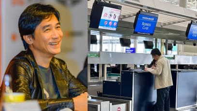 Fan Runs Into Tony Leung, 60, Checking In At Airport; Internet Notes How Low-Key He Is