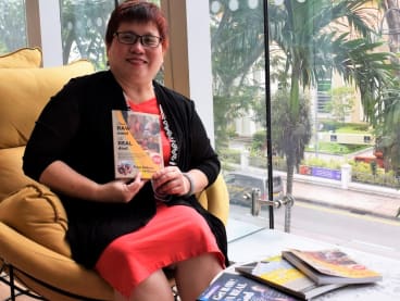 Having written and self-published a book, Ms Cathie Chew wanted to learn marketing and branding skills to help her book reach a wider audience. Photos: NTUC LearningHub