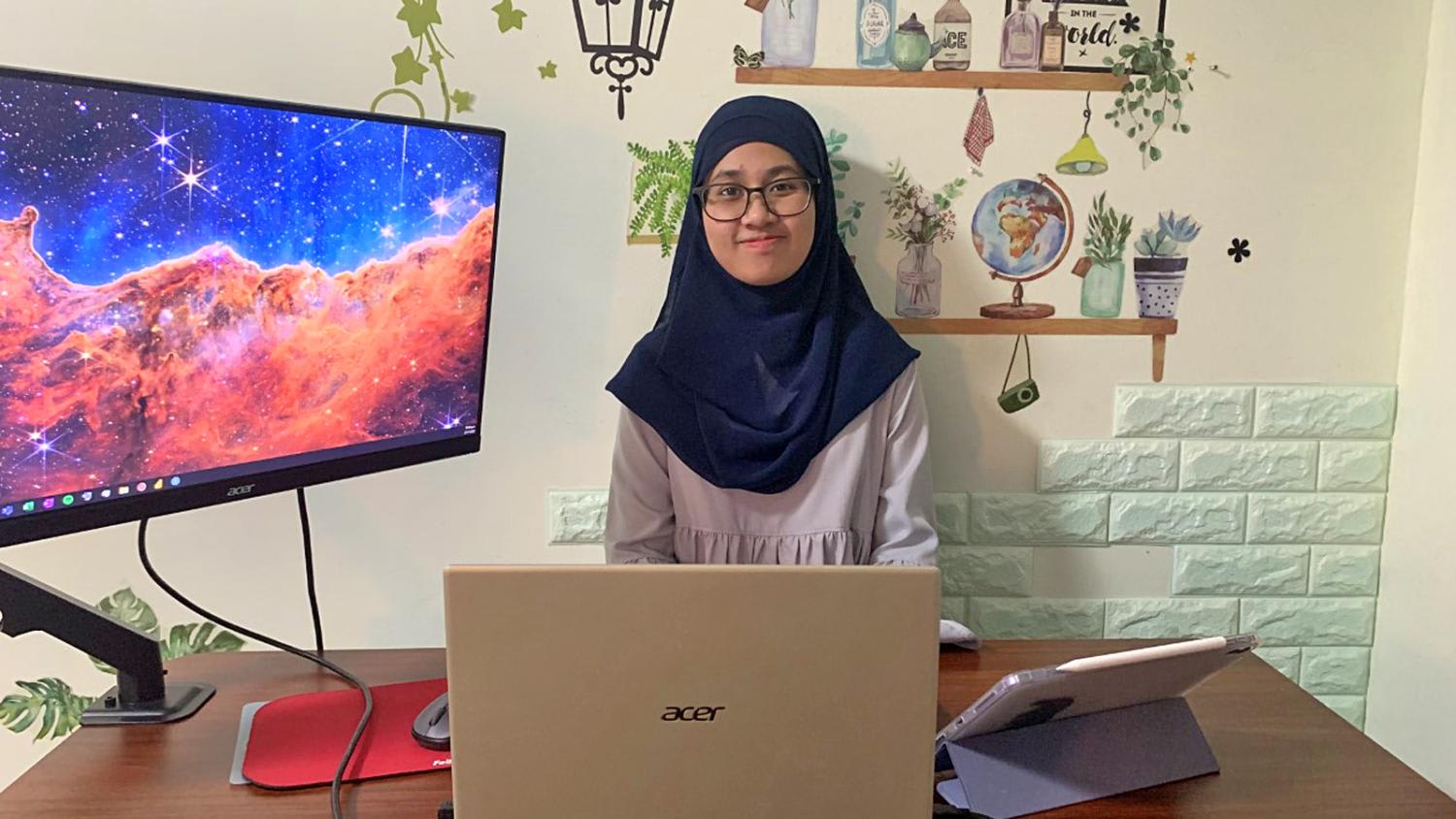 A WSP Specialist Diploma in Business Analytics was a natural choice for Ms Nur Sarah Binte Ahmed Kamil, given her keen interest in data analytics. Photo: Nur Sarah Binte Ahmed Kamil A WSP Specialist Diploma in Business Analytics was a natural choice for Ms Nur Sarah Binte Ahmed Kamil, given her keen interest in data analytics. Photo: Nur Sarah Binte Ahmed Kamil 