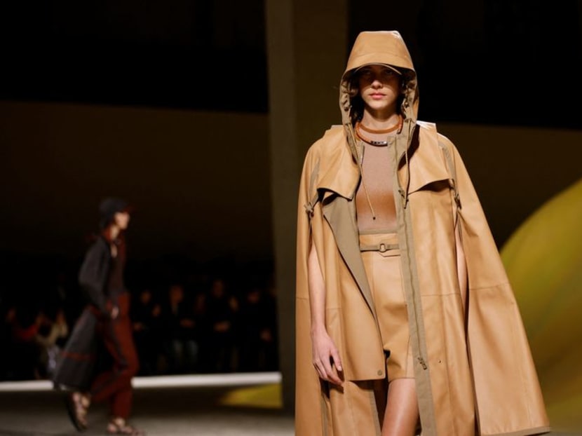 Hermes takes polished fashion to desert rave set at Paris Fashion Week