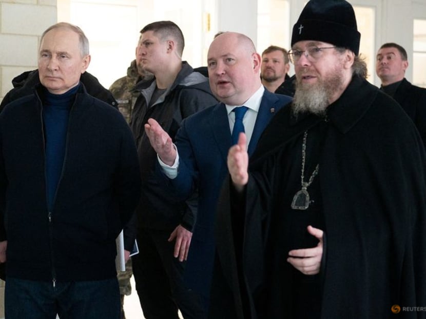 Putin visits Crimea on anniversary of its annexation from Ukraine Putin visits Crimea on anniversary of its annexation from Ukraine