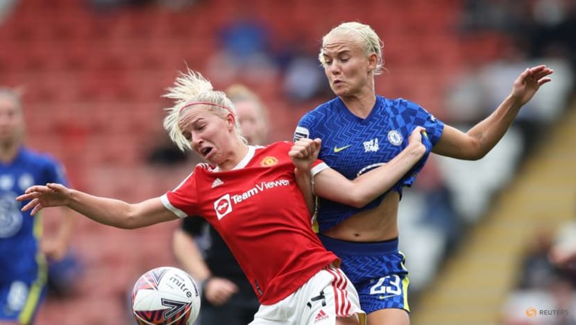 Football: Kerr at the double as Chelsea rout United, Arsenal go top of WSL Football: Kerr at the double as Chelsea rout United, Arsenal go top of WSL