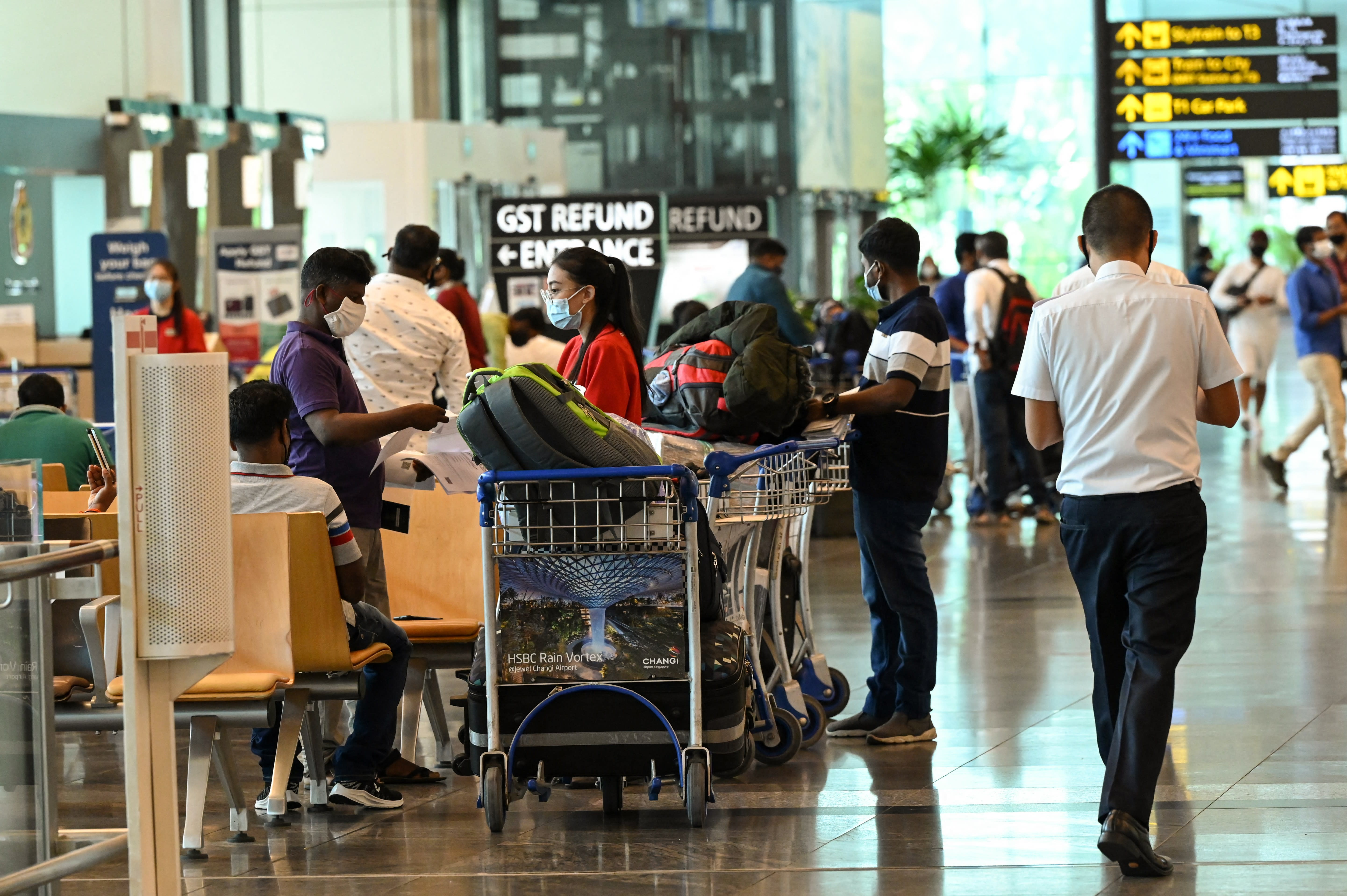 The Government aims to restore Changi Airport's passenger volumes in 2022 to at least 50 per cent of pre-Covid levels. 