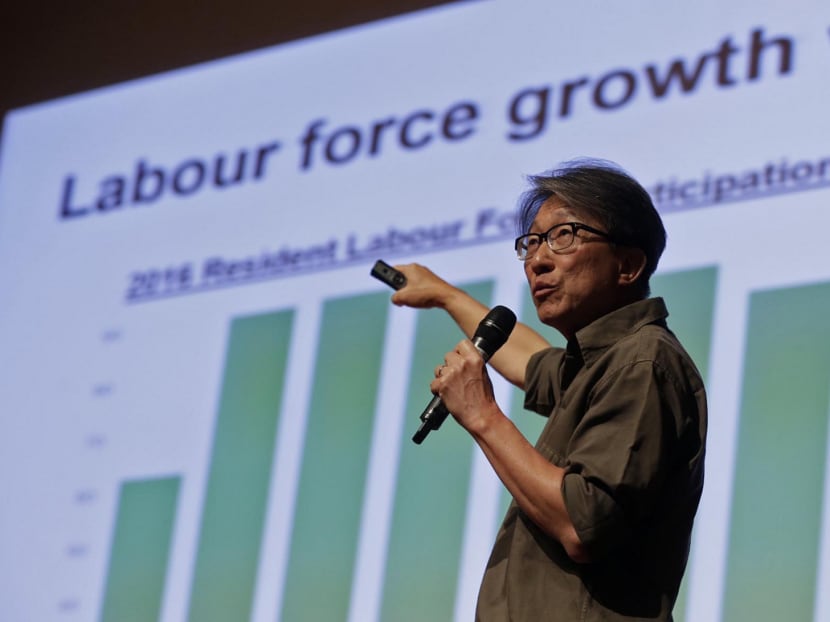 Minister of Manpower Lim Swee Say at Kent Ridge Ministerial Forum 2017 themed “Singapore’s Changing Demographics – Maintaining a Thriving Economy with a Diversified Workforce”. Photo: Wee Teck Hian