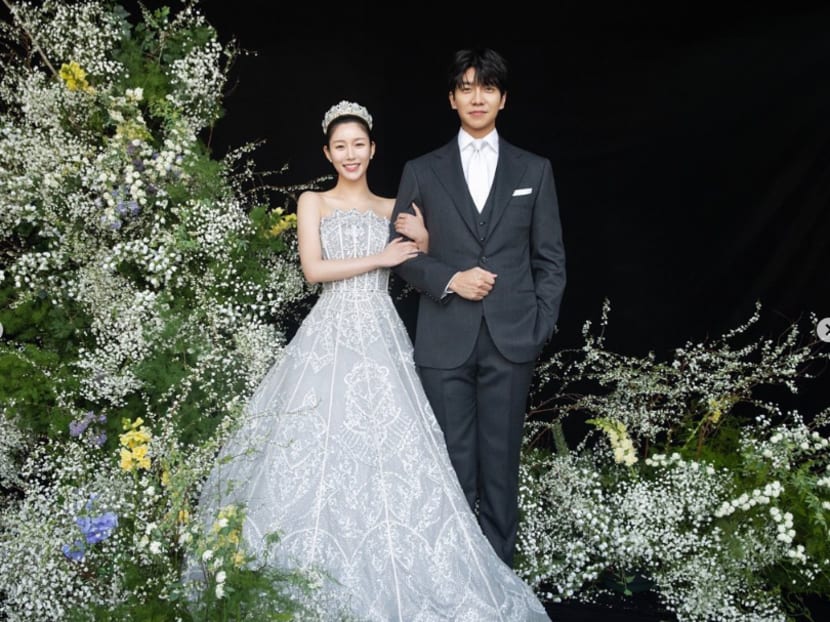 South Korean stars Lee Seung-gi and Lee Da-in marry in lavish hotel wedding ceremony in Seoul