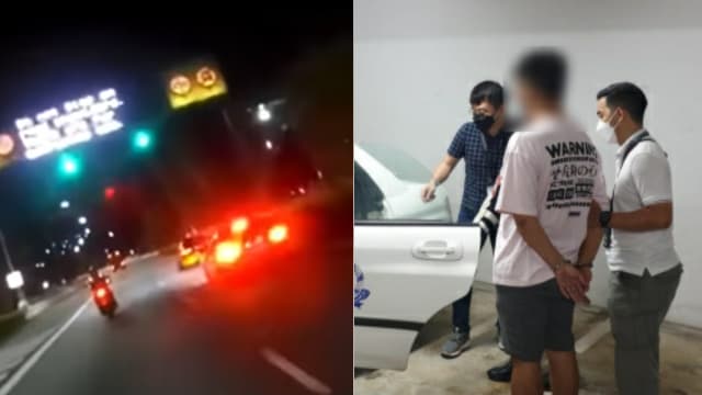 中央高速公路非法飚车　警方逮五人扣九车