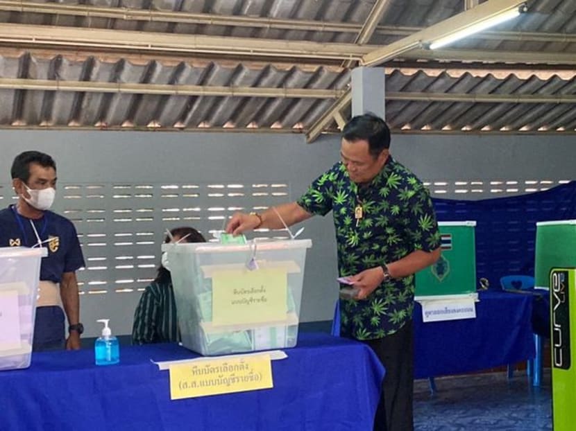 Thai PM candidate casts vote in marijuana-print shirt - TODAY