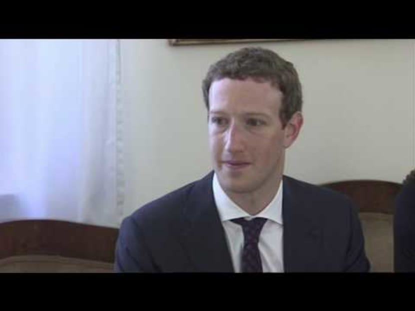 Pope Francis meets Facebook founder Mark Zuckerberg